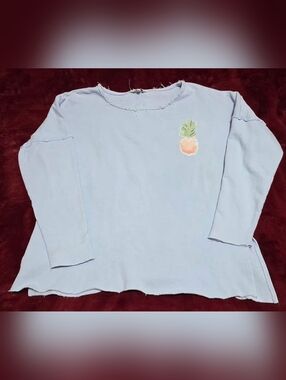 Crown & Ivy Pineapple Pullover Sweatshirt